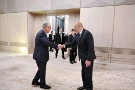 Prezident İlham Əliyevin adından AQEM-in 7-ci Zirvə Görüşünün iştirakçılarının şərəfinə şam yeməyi verilib - FOTO