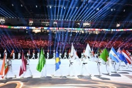 İlham Əliyev cüdo üzrə dünya çempionatının açılış mərasimini izləyib - YENİLƏNİB - FOTO