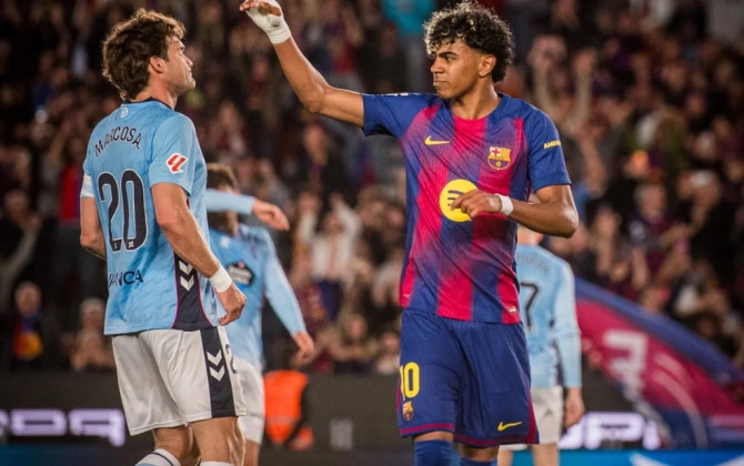 "Barcelona"nın futbolçusu Lamin Yamal La Liqada ayın futbolçusu seçilib