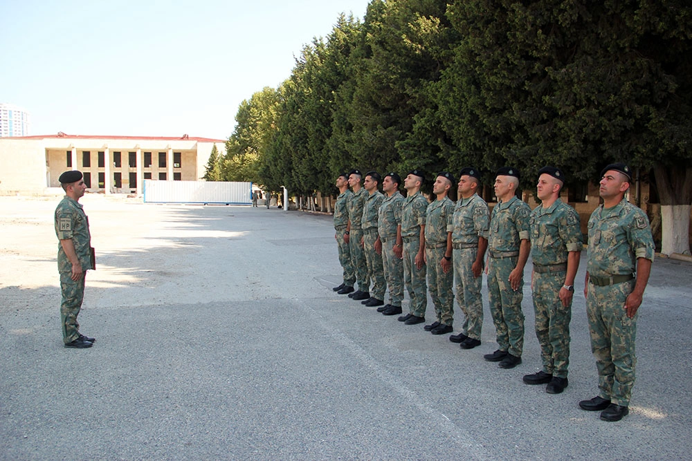 Hərbi qulluqçular üçün məharət dərəcələri üzrə sınaq imtahanları keçirilir - FOTO