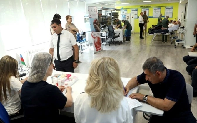 “AzərEnerji”də qanvermə aksiyası keçirildi - FOTO