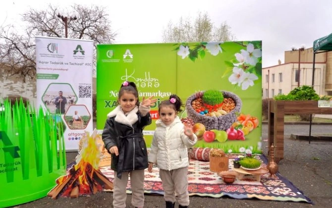 Xankəndidə "Kənddən Şəhərə" Novruz yarmarkası keçirilir - FOTO