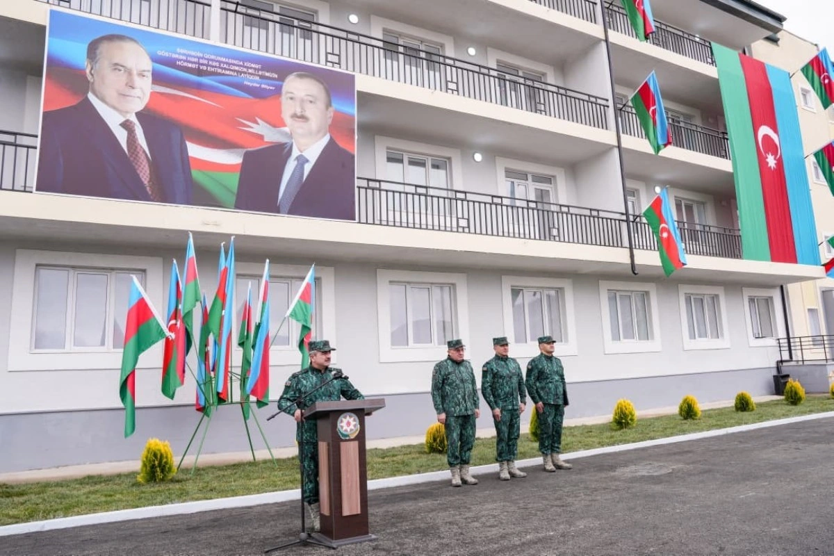 Qubadlıda “Sərhədçi” yaşayış kompleksi hərbçilərin istifadəsinə verilib - FOTO - VİDEO
