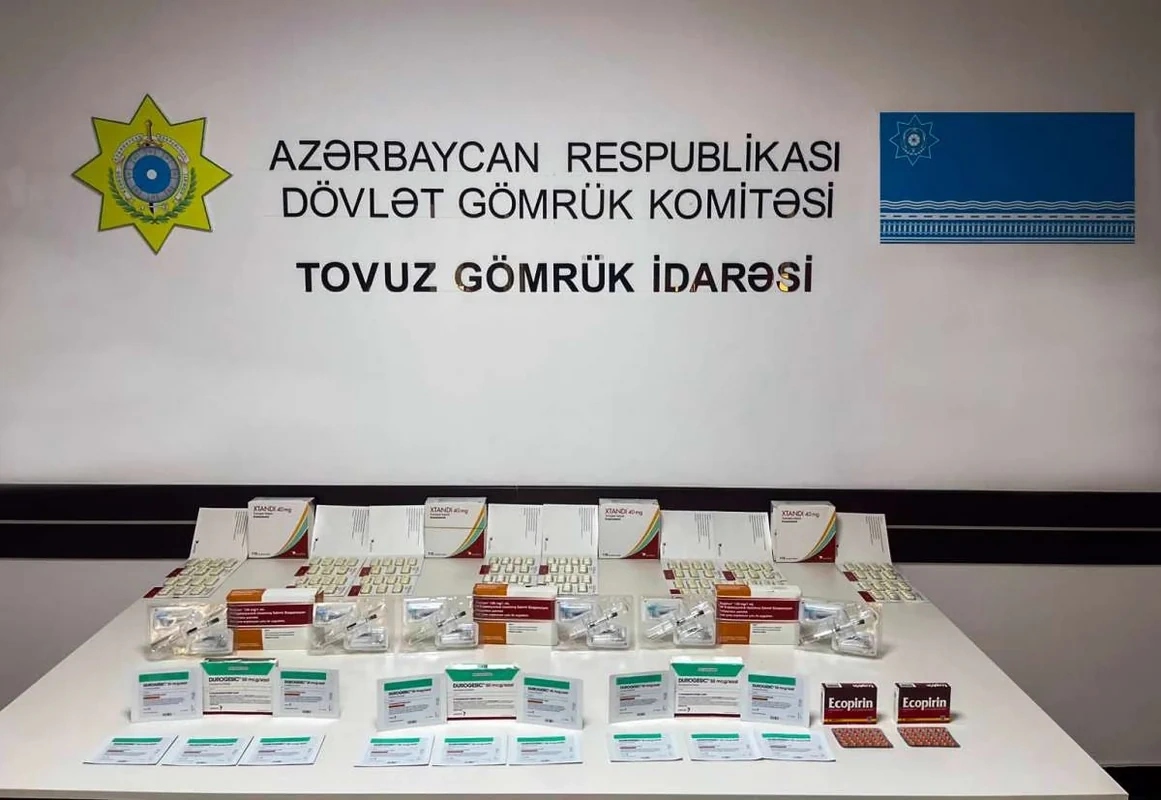 Bəyan edilməyən dərmanların gömrük sərhədindən keçirilməsinin qarşısı alındı
