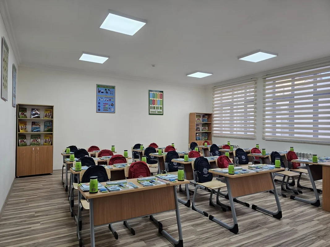 Prezident İlham Əliyev Şamaxı Avropa liseyinin yeni binasının açılışında iştirak edib - FOTO