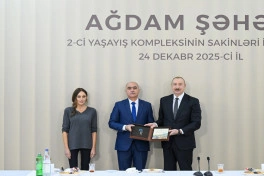 Prezident İlham Əliyev Ağdamda 2-ci yaşayış kompleksinin açılışında iştirak edib - YENİLƏNİB - FOTO