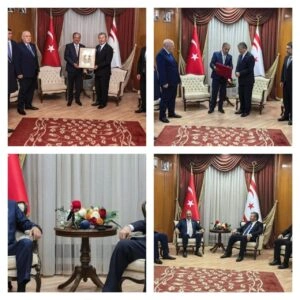 Cavanşir Feyziyev Şimali Kiprdə Ünal Üstellə görüşüb