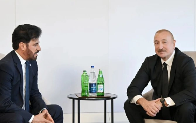 İlham Əliyev Beynəlxalq Avtomobil Federasiyasının prezidenti ilə görüşdü -FOTO