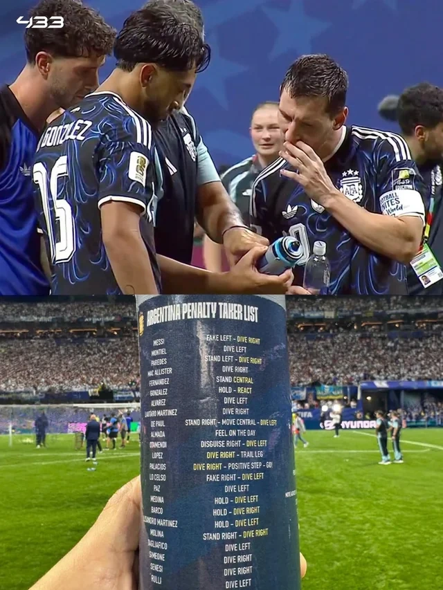 Argentina-İngiltərə oyununda ŞOK OLAY: Rəqib qapıçının su qabına yazılanlar ƏLƏ KEÇDİ - FOTO