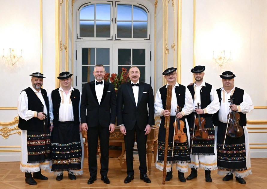 Bratislavada Prezident İlham Əliyevin şərəfinə rəsmi ziyafət verilib - YENİLƏNİB + FOTO