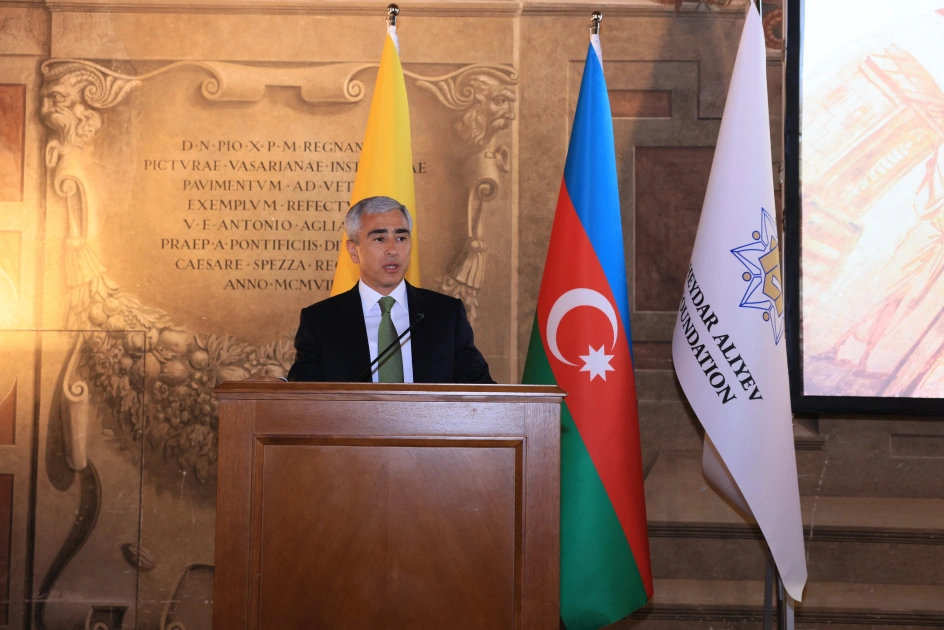 Vatikanda Heydər Əliyev Fondu ilə birgə layihələrin təqdimatına həsr olunan tədbir keçirildi - FOTO