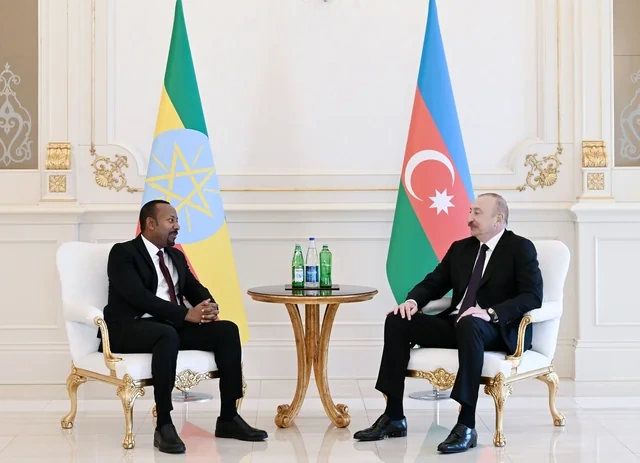 İlham Əliyevin Efiopiyanın Baş naziri ilə təkbətək görüşü olub - FOTO