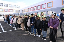 Leyla Əliyeva və Alena Əliyeva Gəncədə STEAM mərkəzində və 37 nömrəli tam orta məktəbdə olublar - FOTO