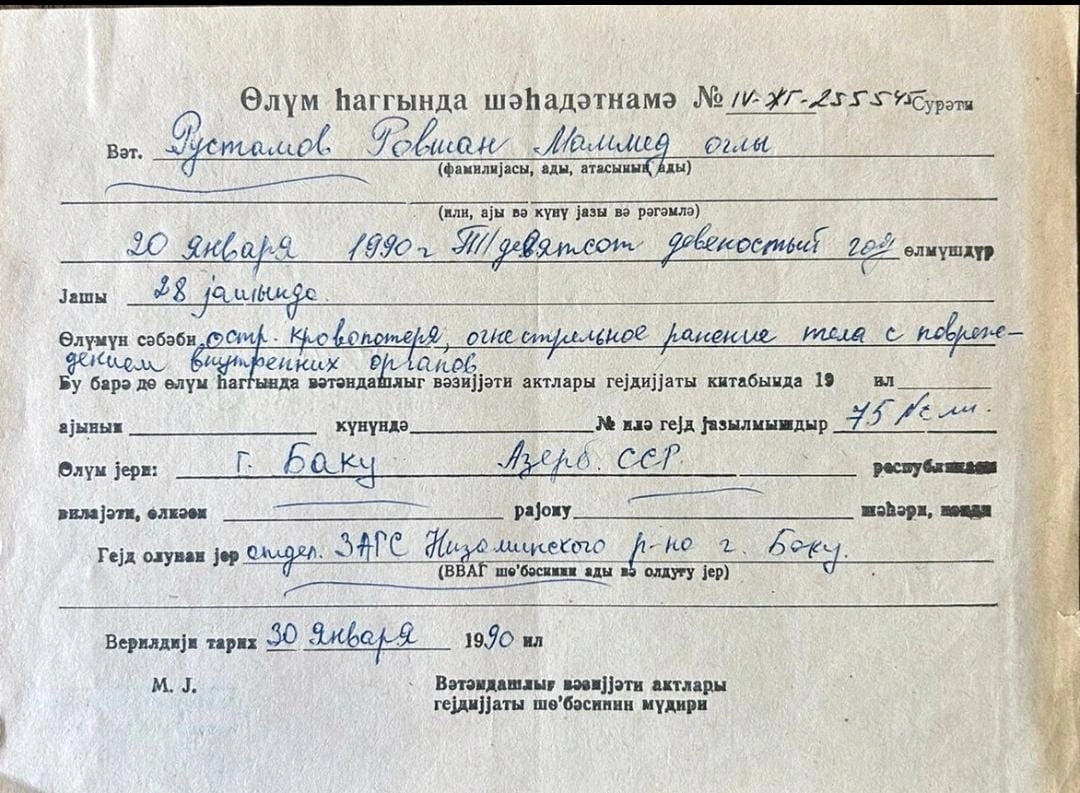 Qanlı köynək, güllə ilə deşilmiş gödəkdə, Larisanın tabutu-20 yanvar şəhidlərinin əşyalarının qorunduğu muzeydən FOTOREPORTAJ