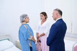 Mehriban Əliyeva Elmi-Tədqiqat Pediatriya İnstitutunu ziyarət edib - FOTO