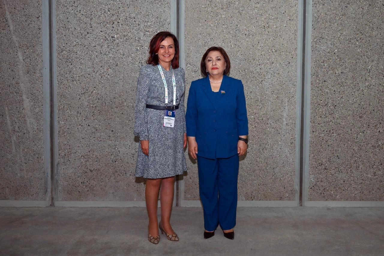 Sahibə Qafarova Qlobal Konfrans çərçivəsində bir sıra görüşlər keçirib - FOTO