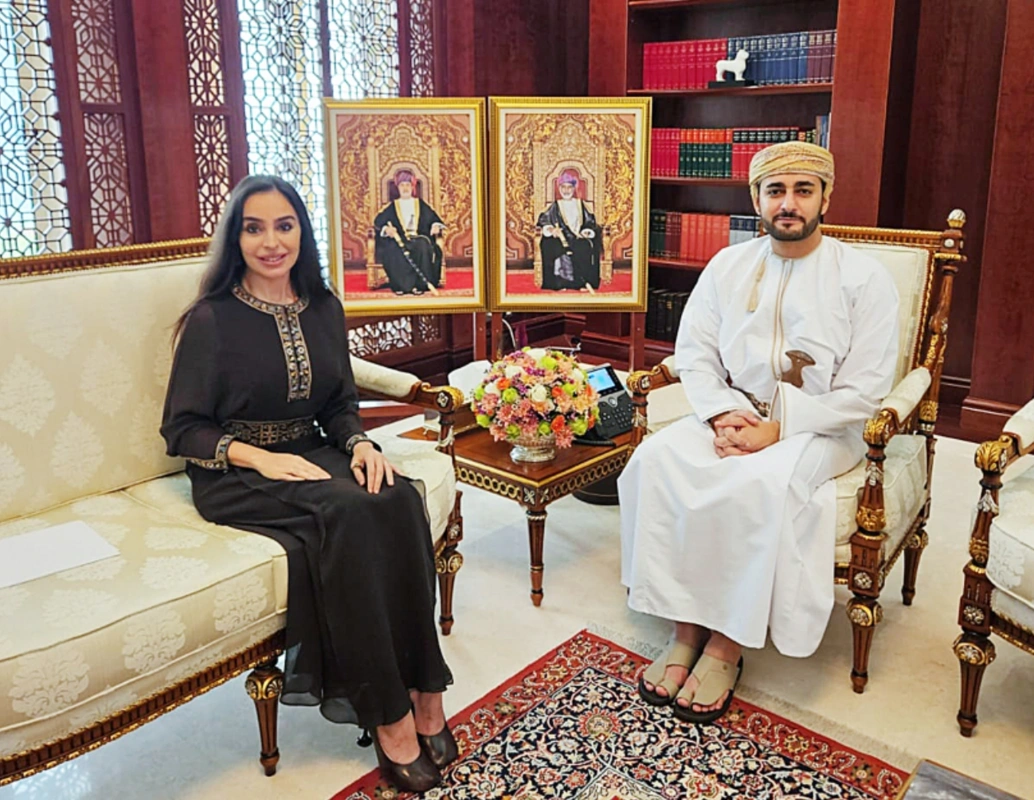 Leyla Əliyeva Maskatda Oman Sultanlığının Vəliəhdi ilə görüşdü - FOTO