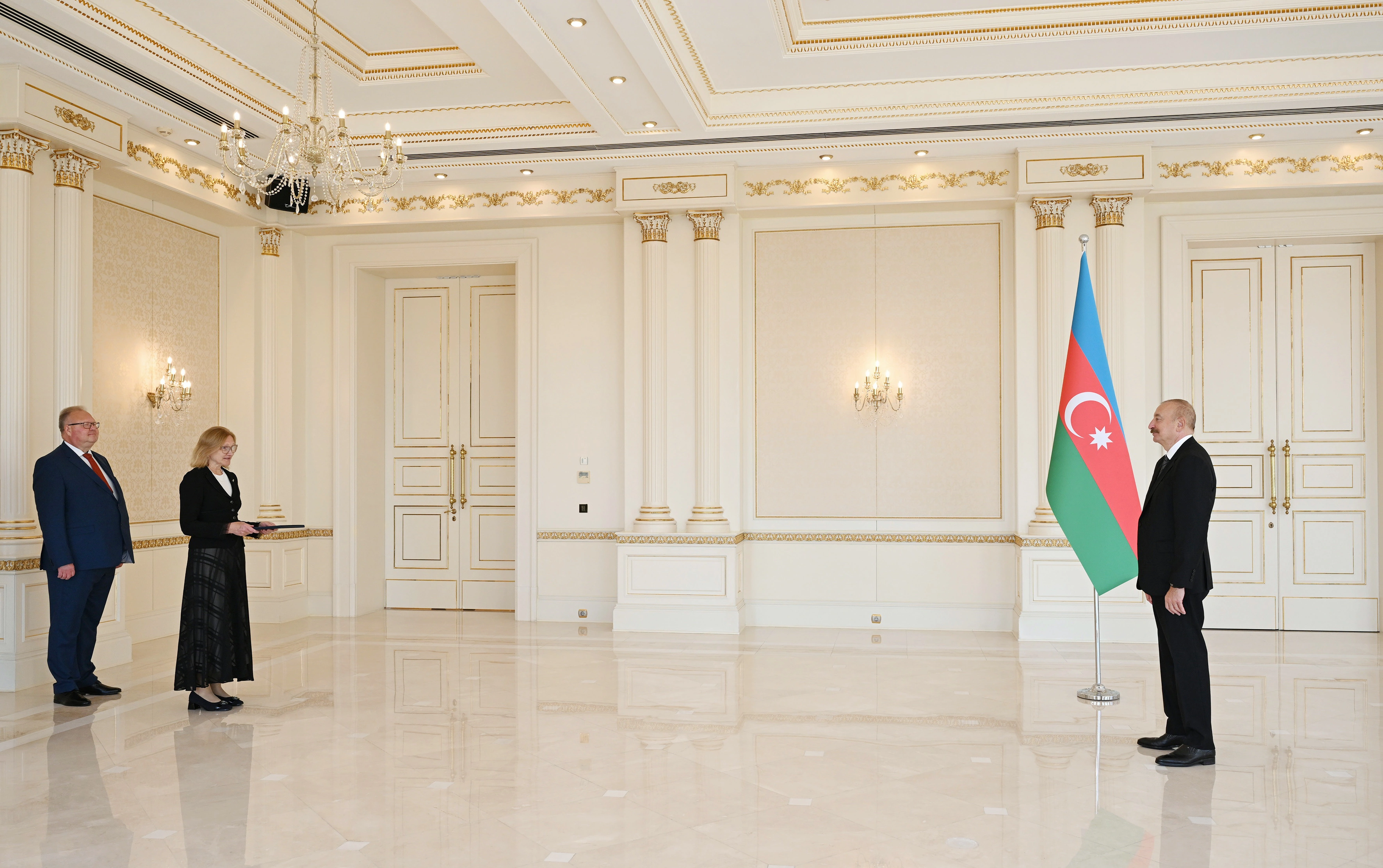 İlham Əliyev Estoniyanın Azərbaycanda yeni təyin olunmuş səfirini qəbul etdi - FOTO
