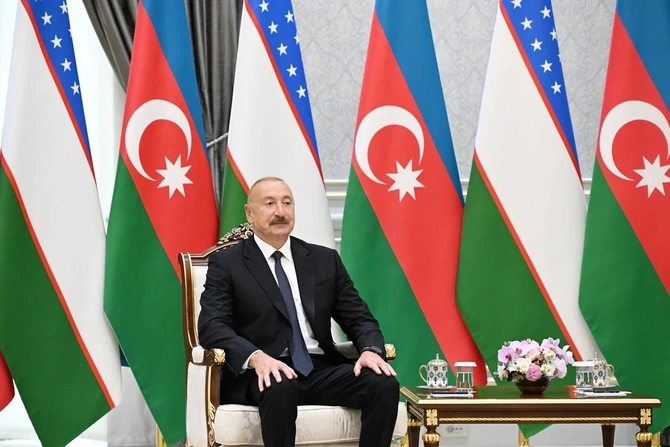 Daşkənddə Azərbaycan və Özbəkistan Prezidentlərinin təkbətək görüşü olub