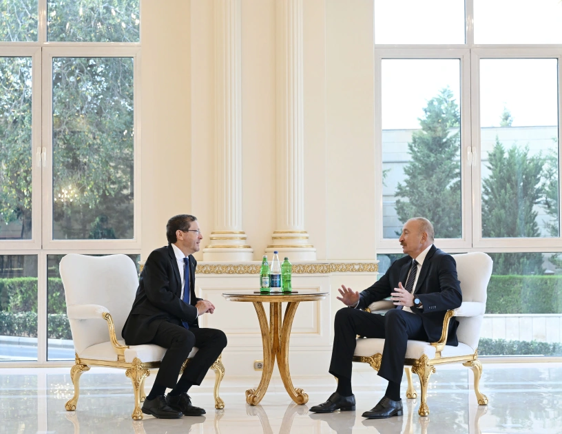 Prezident İlham Əliyevin İsrail Prezidenti ilə görüşü olub - FOTO