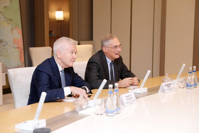 SOCAR-ın prezidenti "Saipem S.p.A." şirkətinin baş icraçı direktoru ilə görüşüb - FOTO