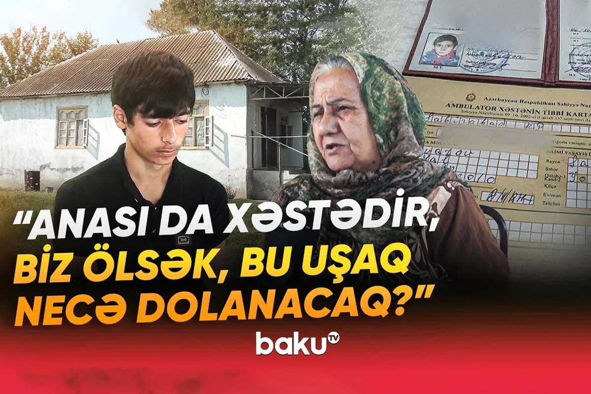 16 yaşlı eşitmə və nitq məhdudiyyətli şəxsin pensiyası kəsildi - VİDEO
