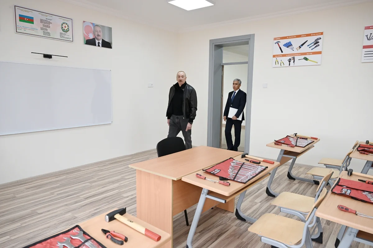 Prezident İlham Əliyev Şamaxı Avropa liseyinin yeni binasının açılışında iştirak edib - FOTO