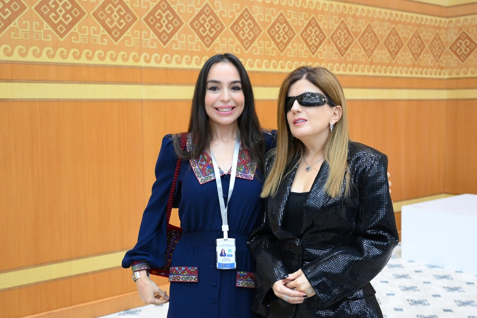 Leyla Əliyeva Türkmənistanda beynəlxalq konfransda iştirak edib - FOTO
