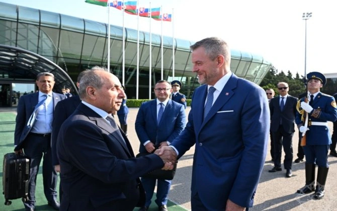Slovakiya Prezidentinin Azərbaycana səfəri başa çatıb - FOTO