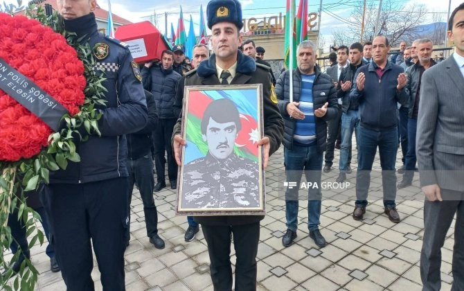İtkin-şəhid Cavanşir Həsənovun qalıqları Balakəndə dəfn olunub - FOTO