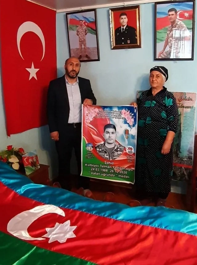 Şəhid oğlunun tabutu önündə qurban kəsdirən ana VƏFAT ETDİ - FOTO