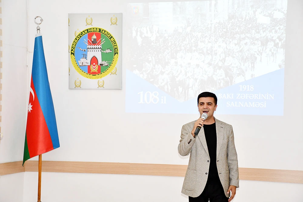Azərbaycan Hərb Tarixi Muzeyində Bakının azad edilməsinin ildönümü qeyd olundu - FOTO