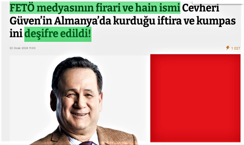 “FETO” terror təşkilatının bəzi üzvlərinin Gültəkin Hacıbəylini dəstəkləmələrinə dair faktlar