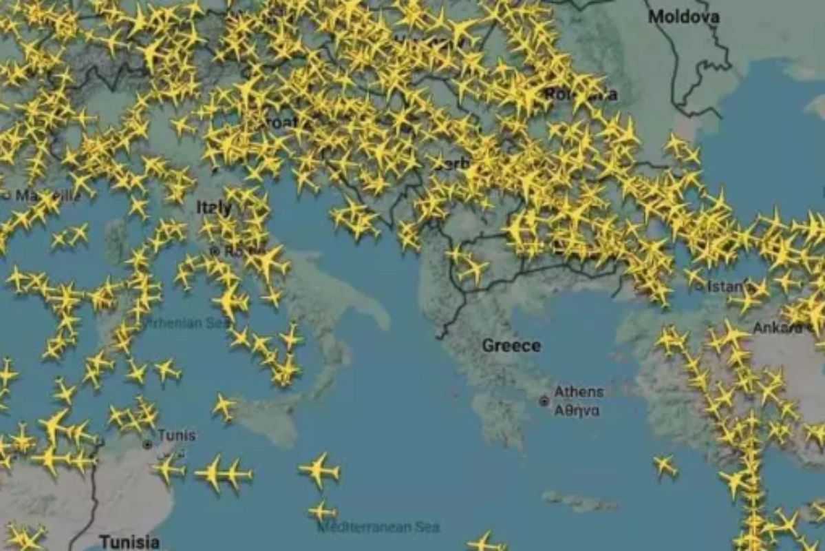 Yunanıstanın hava məkanı bağlandı