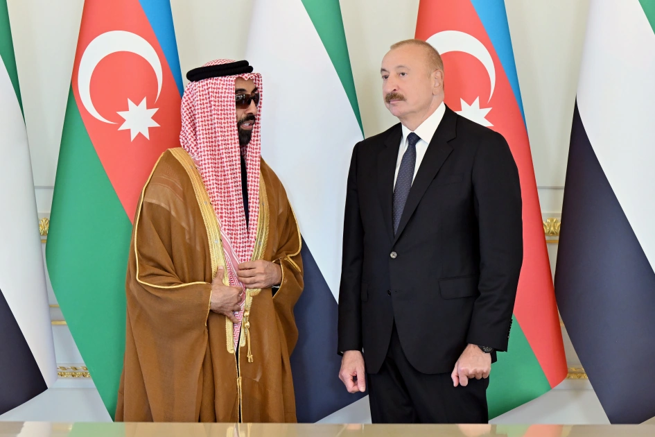 İlham Əliyev Birləşmiş Ərəb Əmirliklərinin milli təhlükəsizlik müşavirini qəbul edib - FOTO