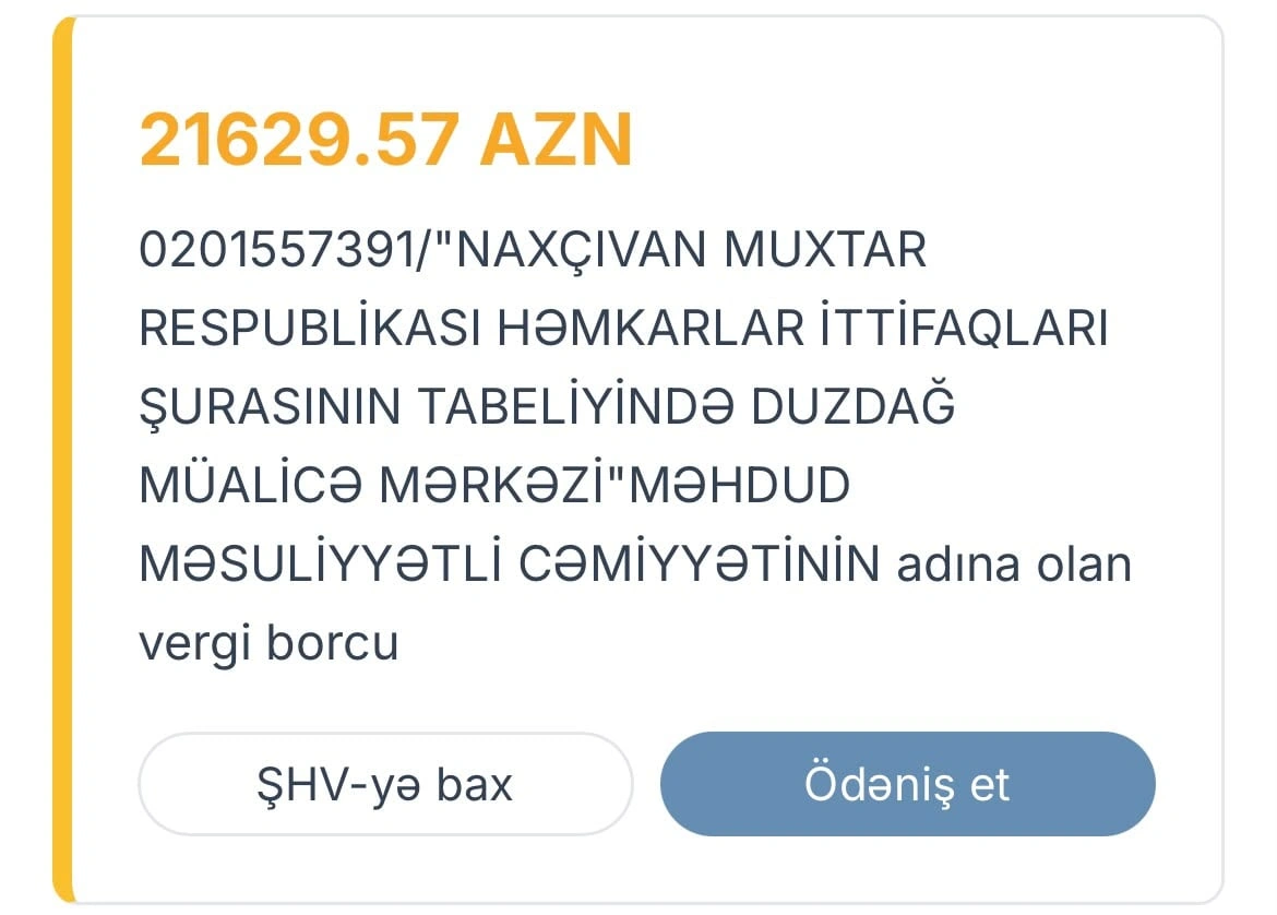 Naxçıvan Həmkarlar İttifaqının nəzdindəki istirahət mərkəzlərinin dövlətə külli miqdarda borcu da varmış... -FAKT
