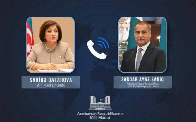 Sahibə Qafarova pakistanlı həmkarı ilə danışdı