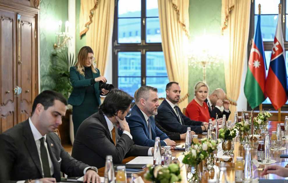 Bratislavada Azərbaycan Prezidenti İlham Əliyevin Slovakiya Prezidenti ilə geniş tərkibdə görüşü olub - FOTO - YENİLƏNİB