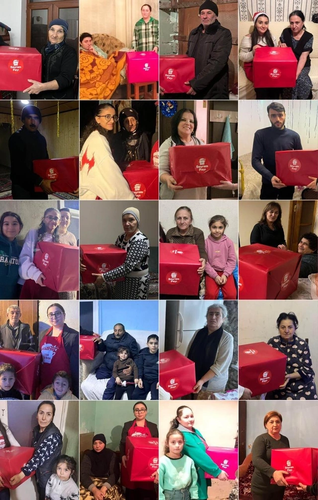 Leyla Əliyevanın təşəbbüsü ilə "Bizim Mətbəx" layihəsi çərçivəsində aztəminatlı ailələrə bayram sovqatları çatdırılıb