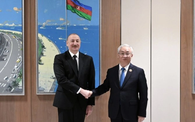 Prezident İlham Əliyev Çin Dövlət Şurasının Baş nazirinin müavinini qəbul edib - FOTO