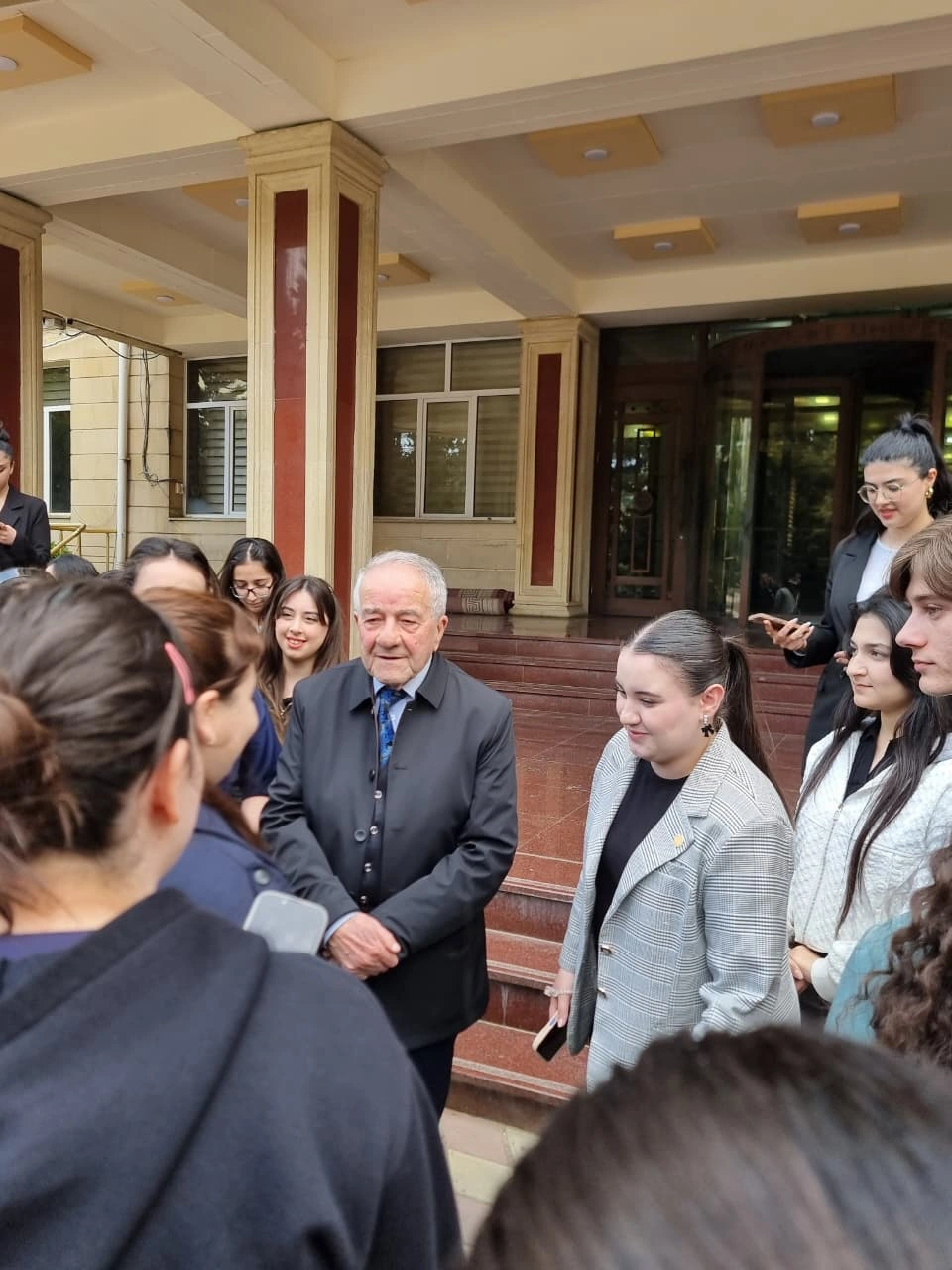 Seyran Səxavət Bakı Dövlət Universitetində tələbələrlə görüşüb - FOTOLAR