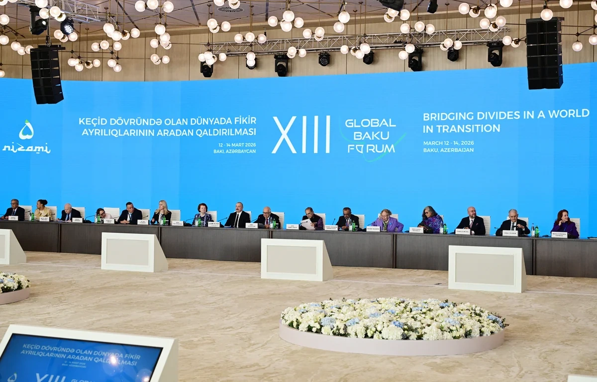 İlham Əliyev XIII Qlobal Bakı Forumunun açılış mərasimində çıxış edib - YENİLƏNİB + FOTO