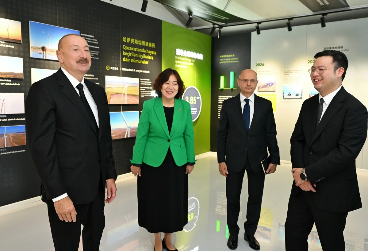 İlham Əliyev "Qobustan" Günəş Elektrik Stansiyasının açılışında iştirak etdi - FOTOLAR