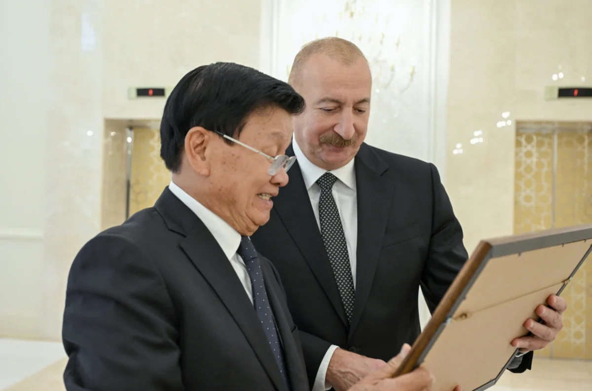 İlham Əliyevin adından Laos Prezidentinin şərəfinə rəsmi nahar verildi - FOTOLAR