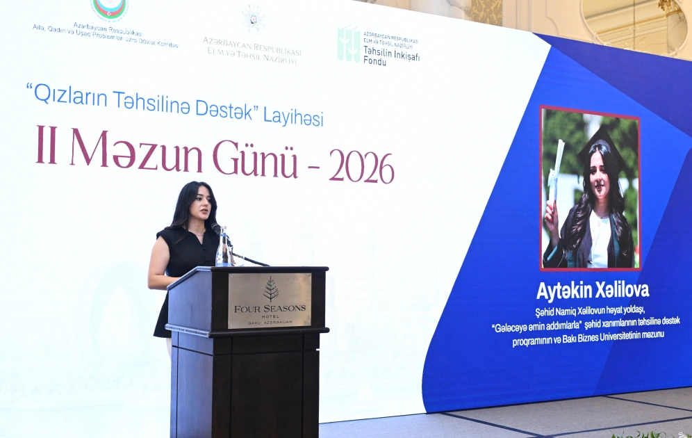 Leyla Əliyeva “Qızların təhsilinə dəstək” layihəsinin II Məzun Günündə iştirak etdi - FOTO
