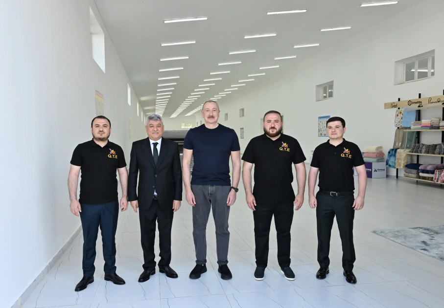 Xocalı şəhərində “Qarabağ Tekstil Evi” MMC istifadəyə verildi - FOTO