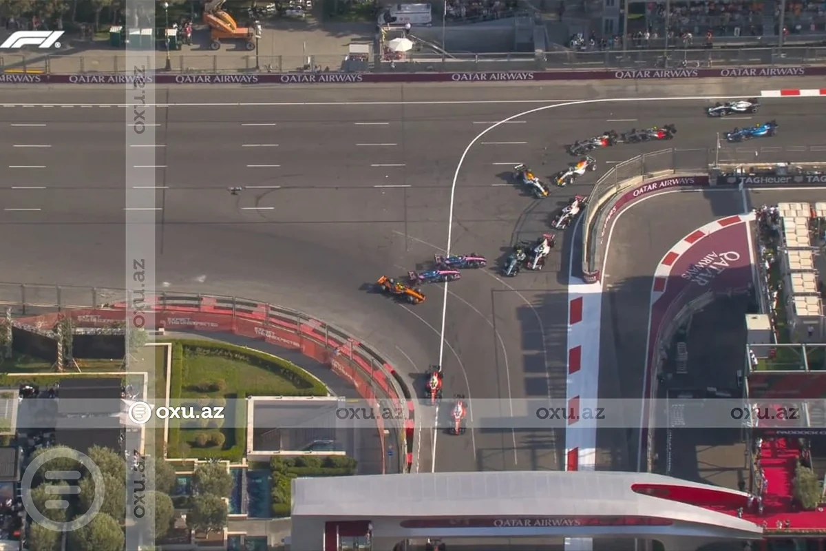 Bakıda keçirilən "Formula-1" yarışında kütləvi QƏZA