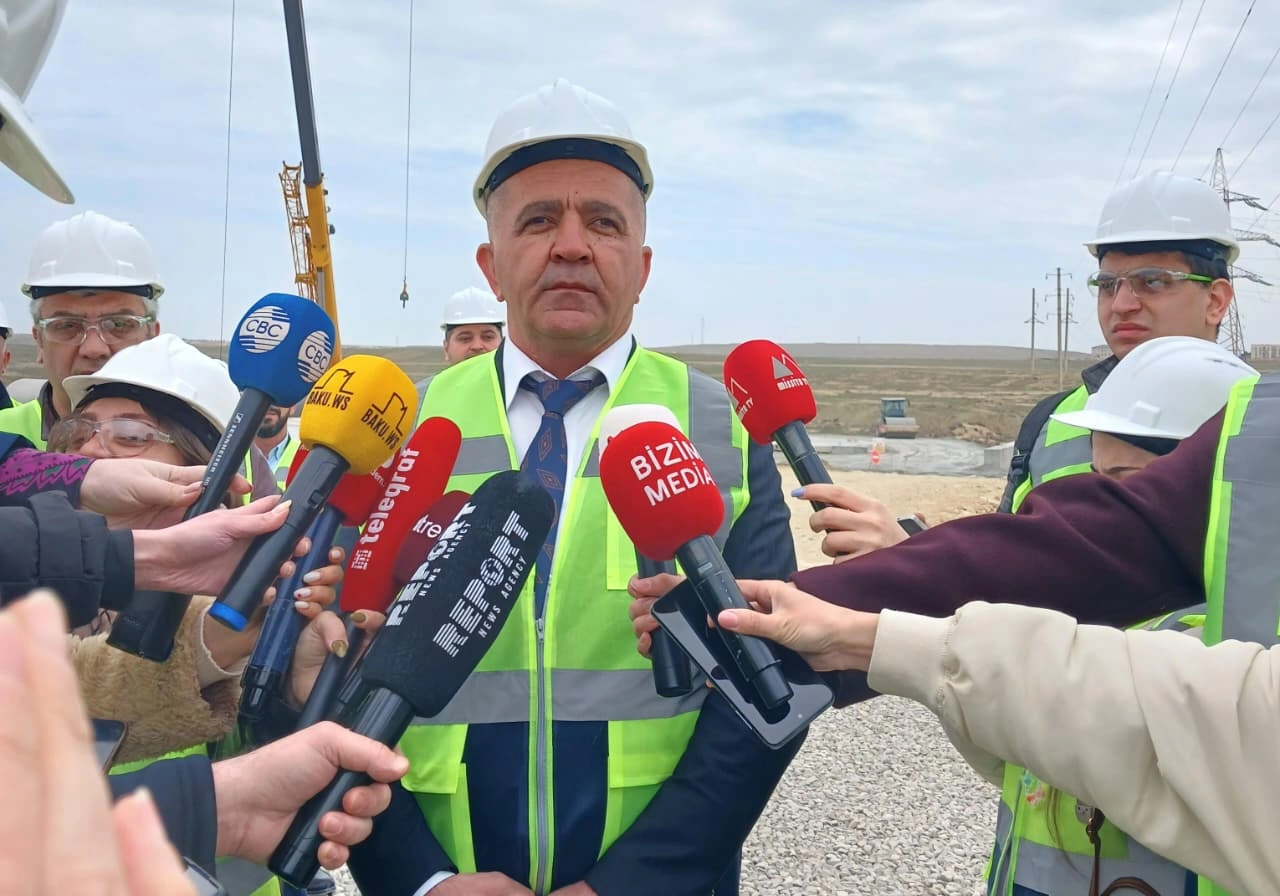 Müşfiqabad hövzəsində kanalizasiya kollektorları və tullantı sutəmizləyici qurğu tikilir – FOTO/VİDEO