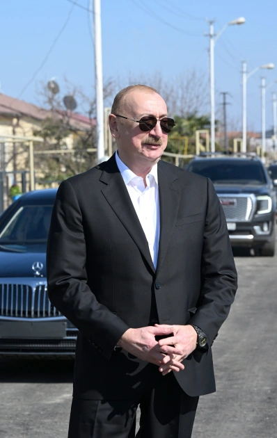 İlham Əliyev Xocavənd kəndində görülmüş işlərlə tanış olub - FOTO - YENİLƏNİB