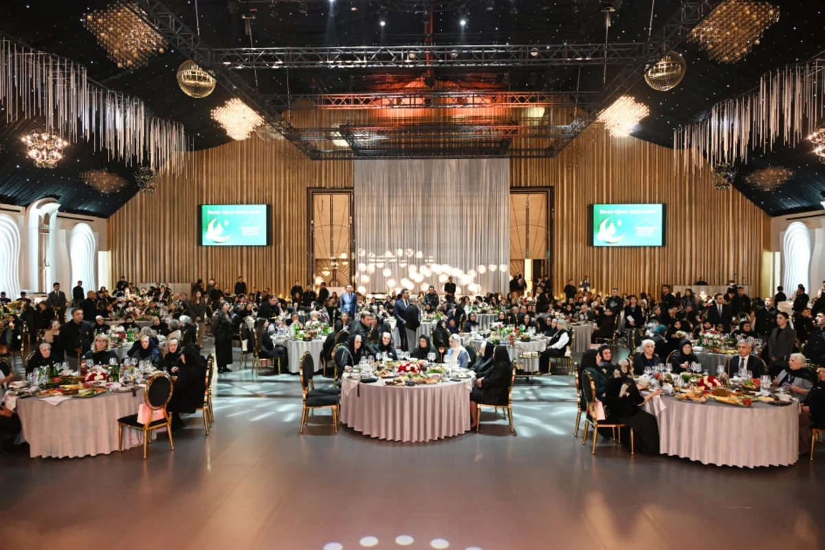 Şəhid analarının iştirakı ilə iftar süfrəsi təşkil olunub - FOTO